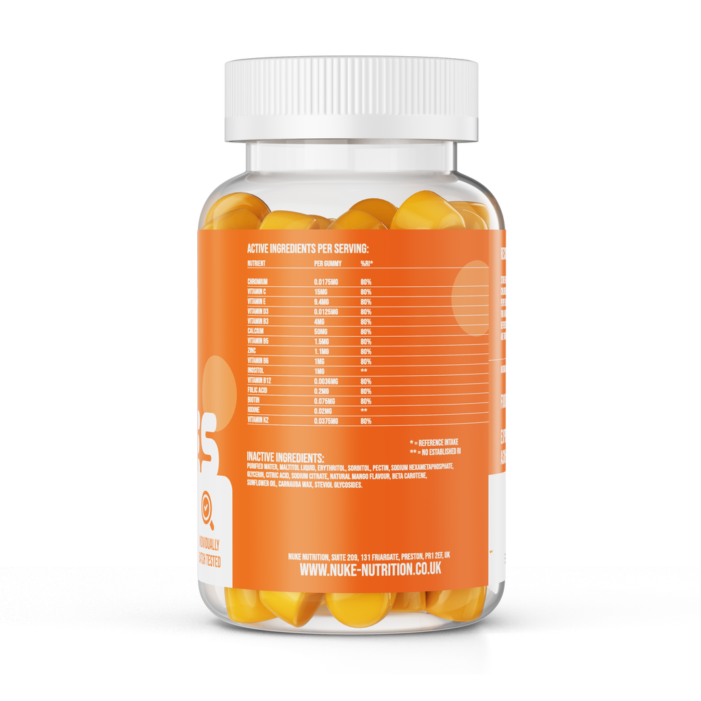 Nuke Nutrition — Multivitamin Gummies (Mango Flavour) | 60 Gummies