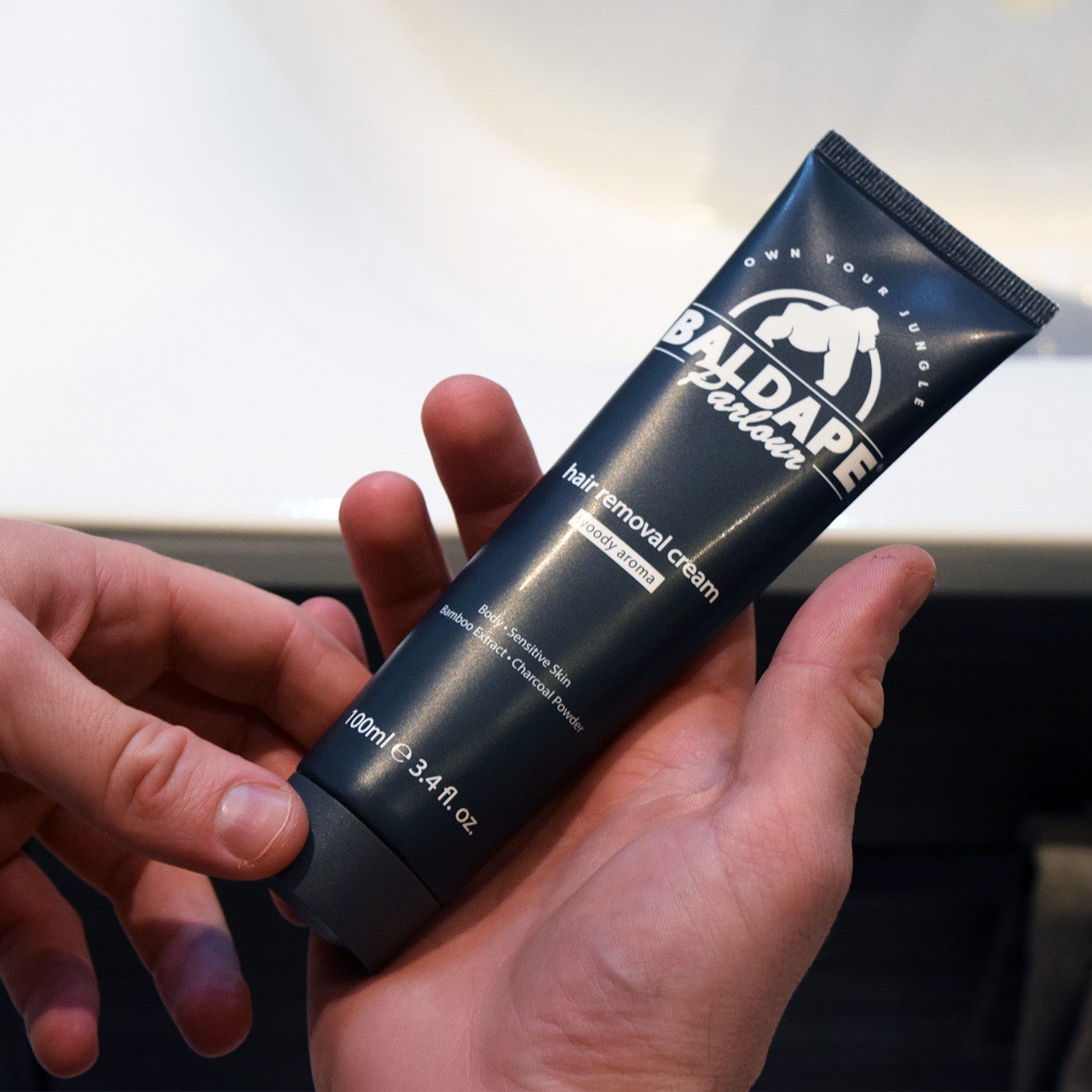 Baldape Parlour – Charcoal Body Hair Removal Cream