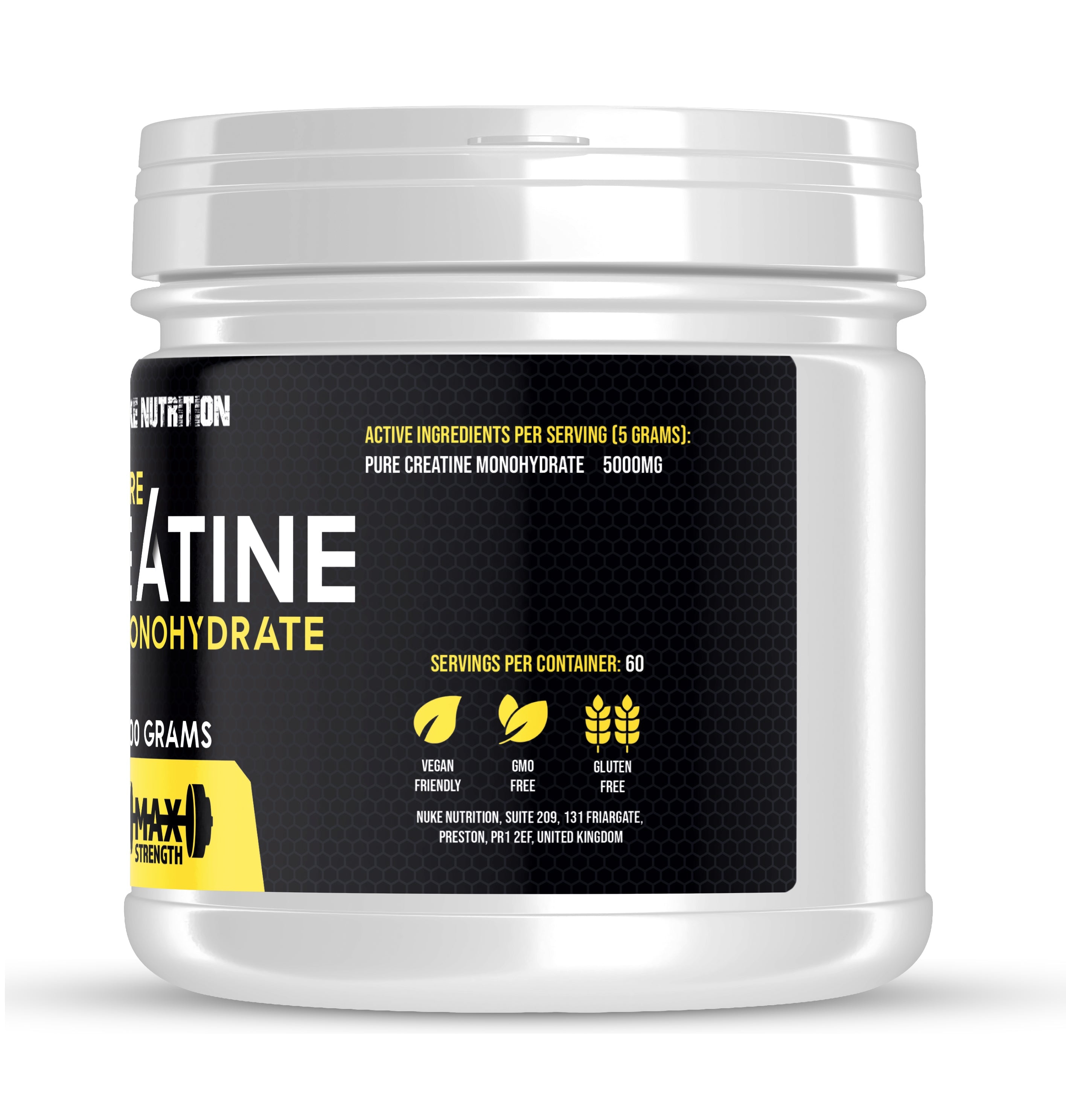 Nuke Nutrition — Creatine Monohydrate Powder (300g, Micronised)