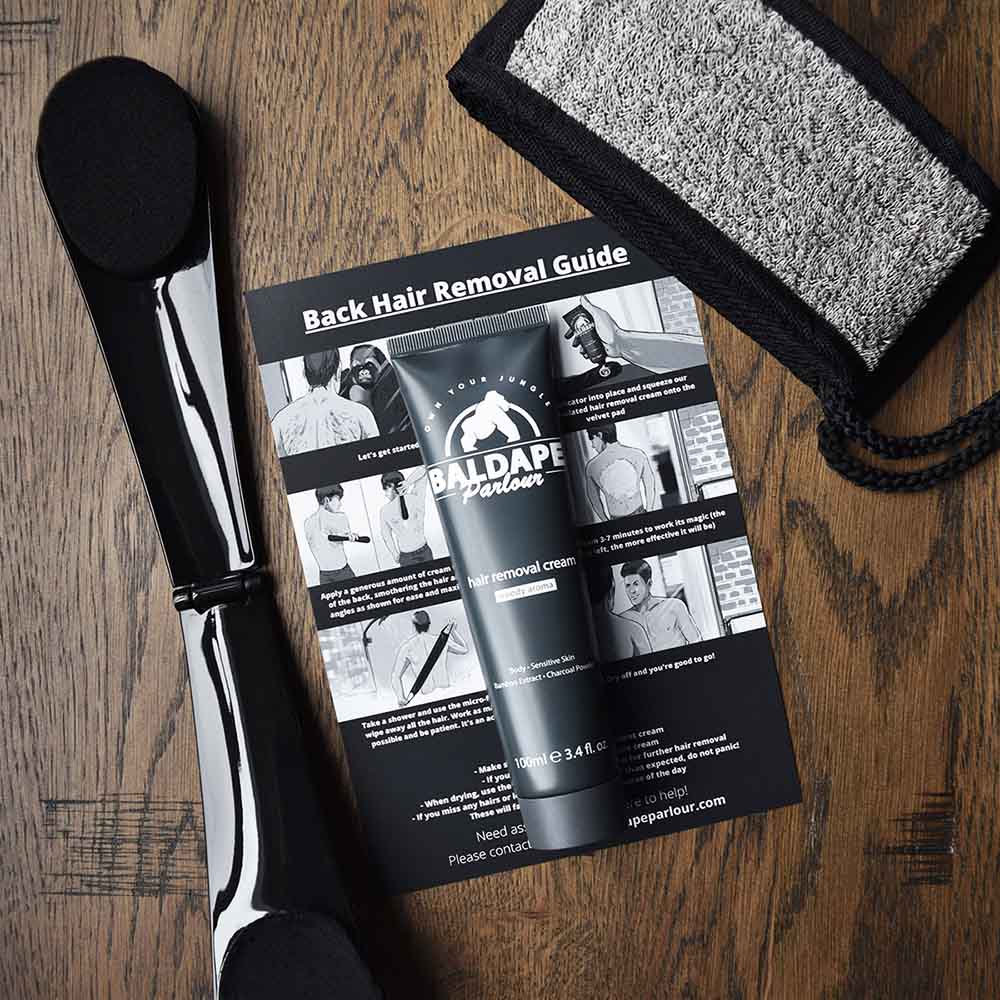 Baldape Parlour – The Silverback Kit (Back & Body Hair Removal System)