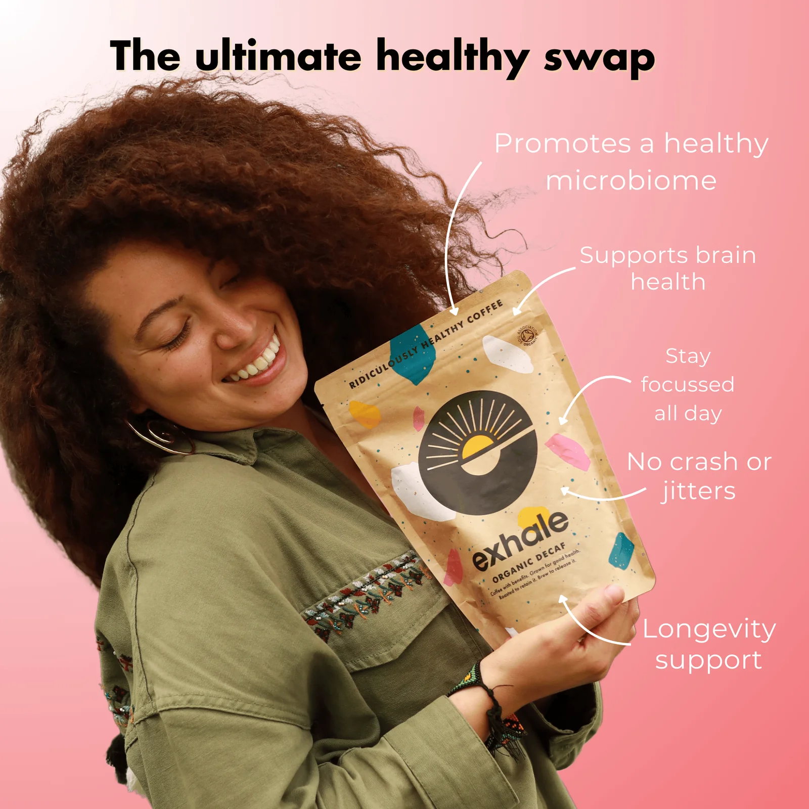 Exhale Organic Coffee — Dark(ish) Roast (Single Origin, 100% Arabica)