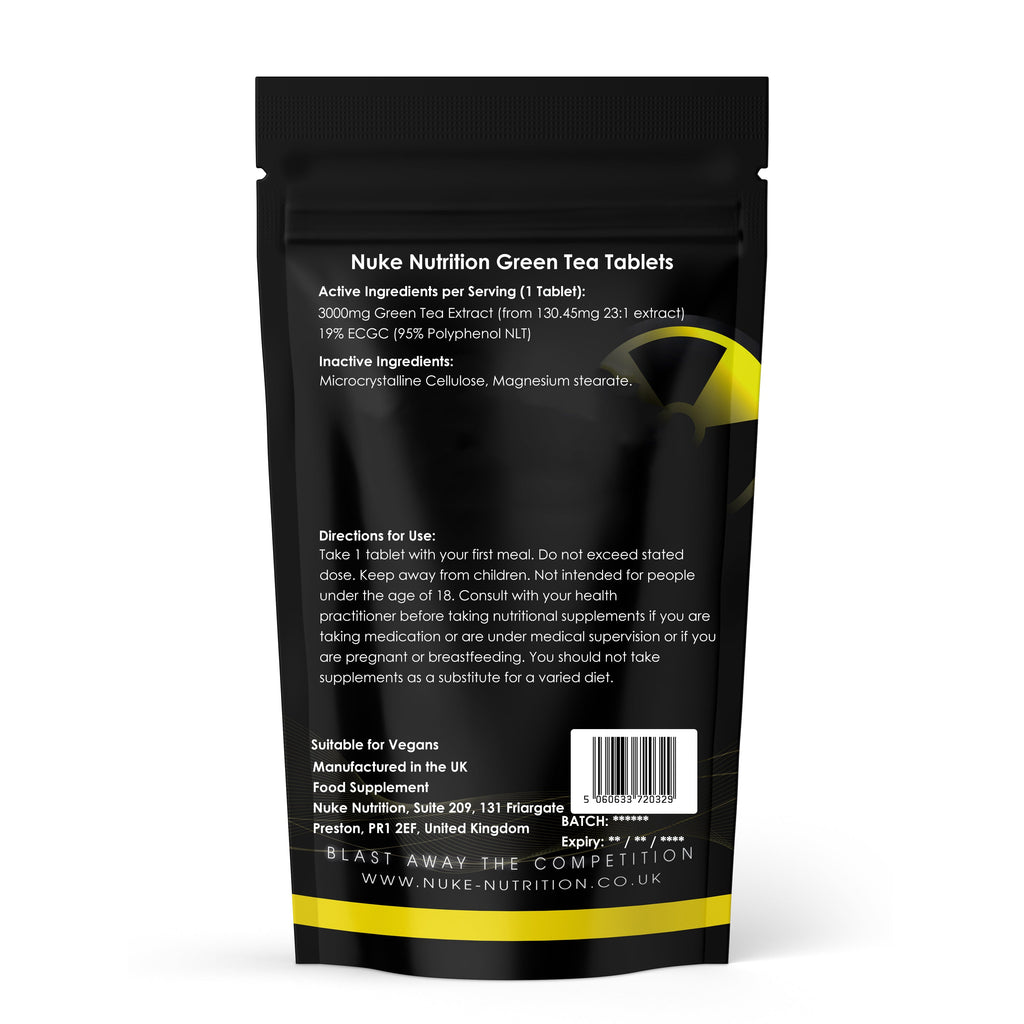 Nuke Nutrition — Green Tea Extract Tablets (with EGCG)