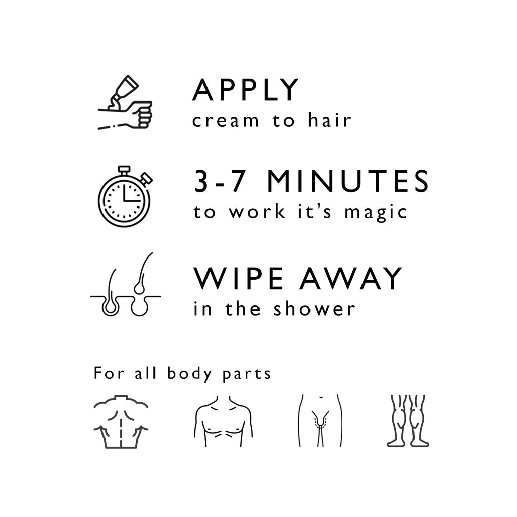 Baldape Parlour – Charcoal Body Hair Removal Cream