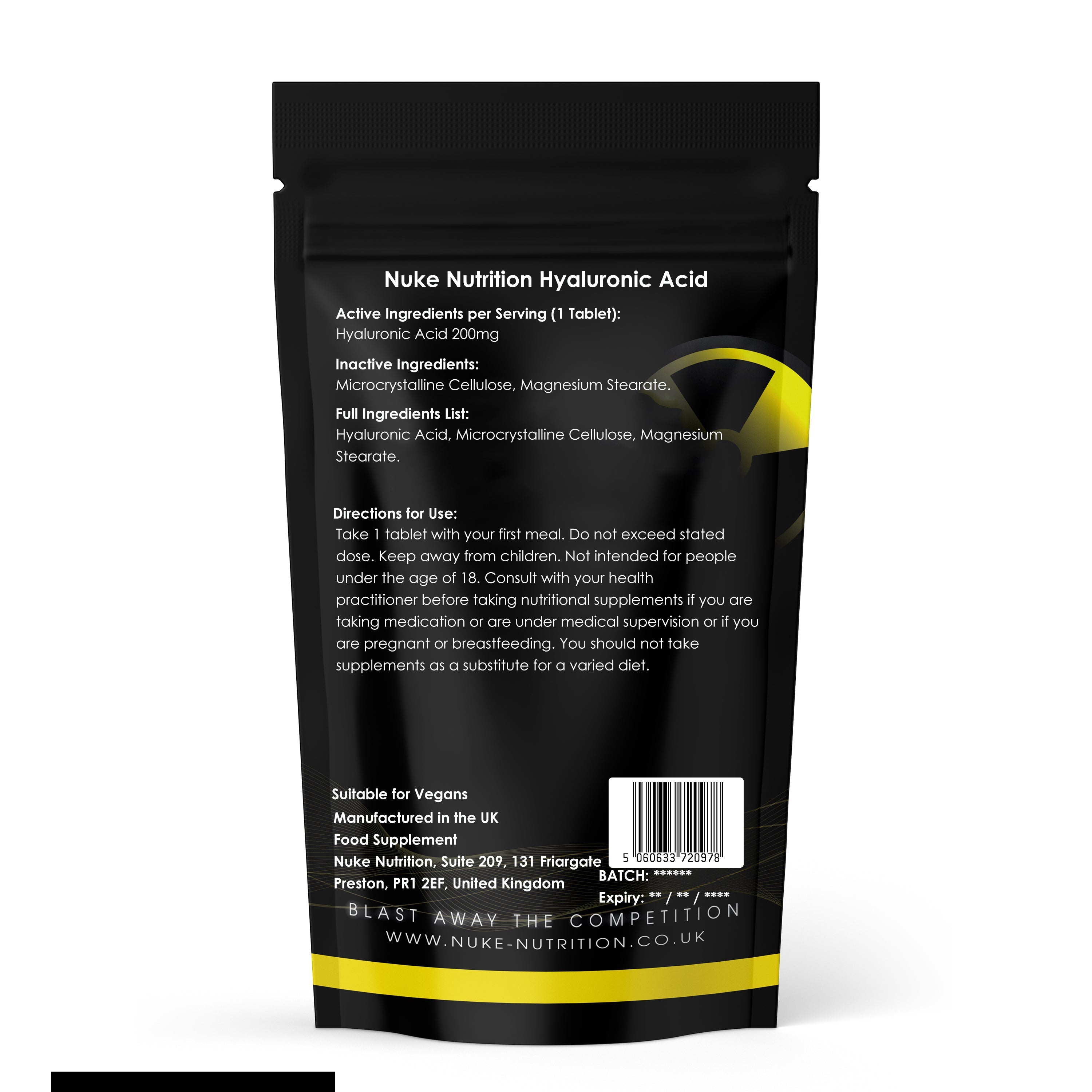 Nuke Nutrition — Hair & Skin Care Bundle (Hyaluronic Acid + Biotin + Vitamin C)