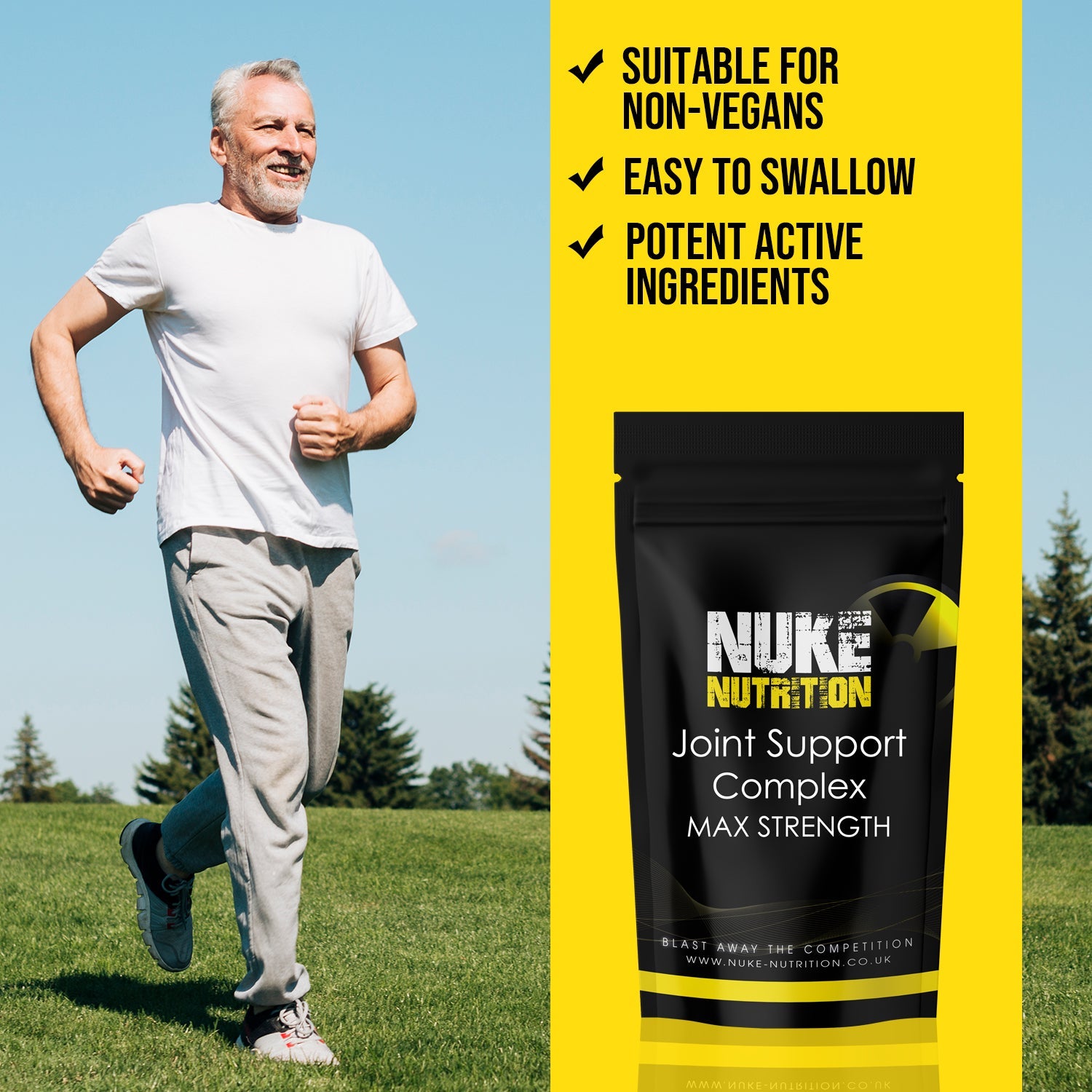 Nuke Nutrition — Joint Support Complex (Glucosamine + Chondroitin) Capsules