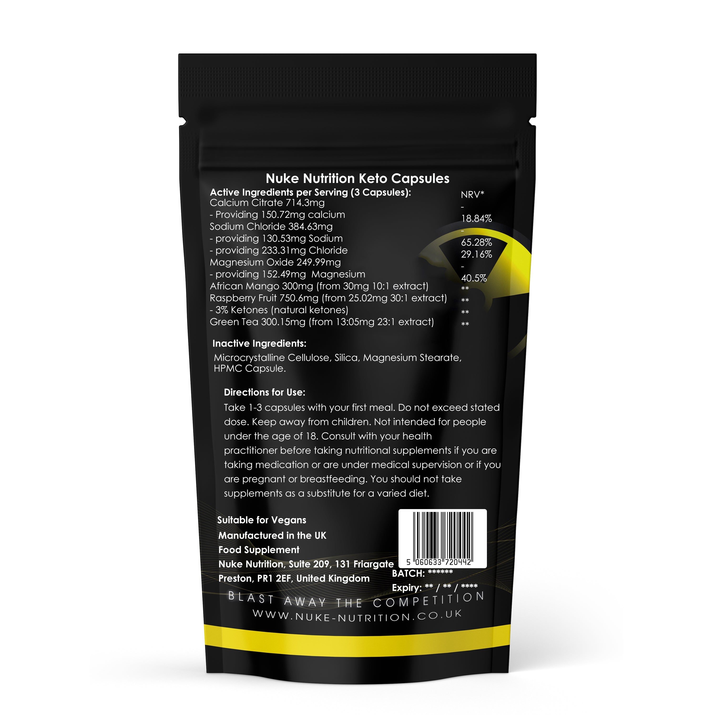 Nuke Nutrition — Keto Ultra Blend Capsules (2700mg)