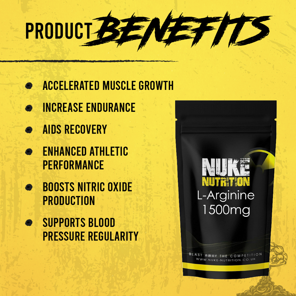 Nuke Nutrition — L-Arginine 1500mg Capsules