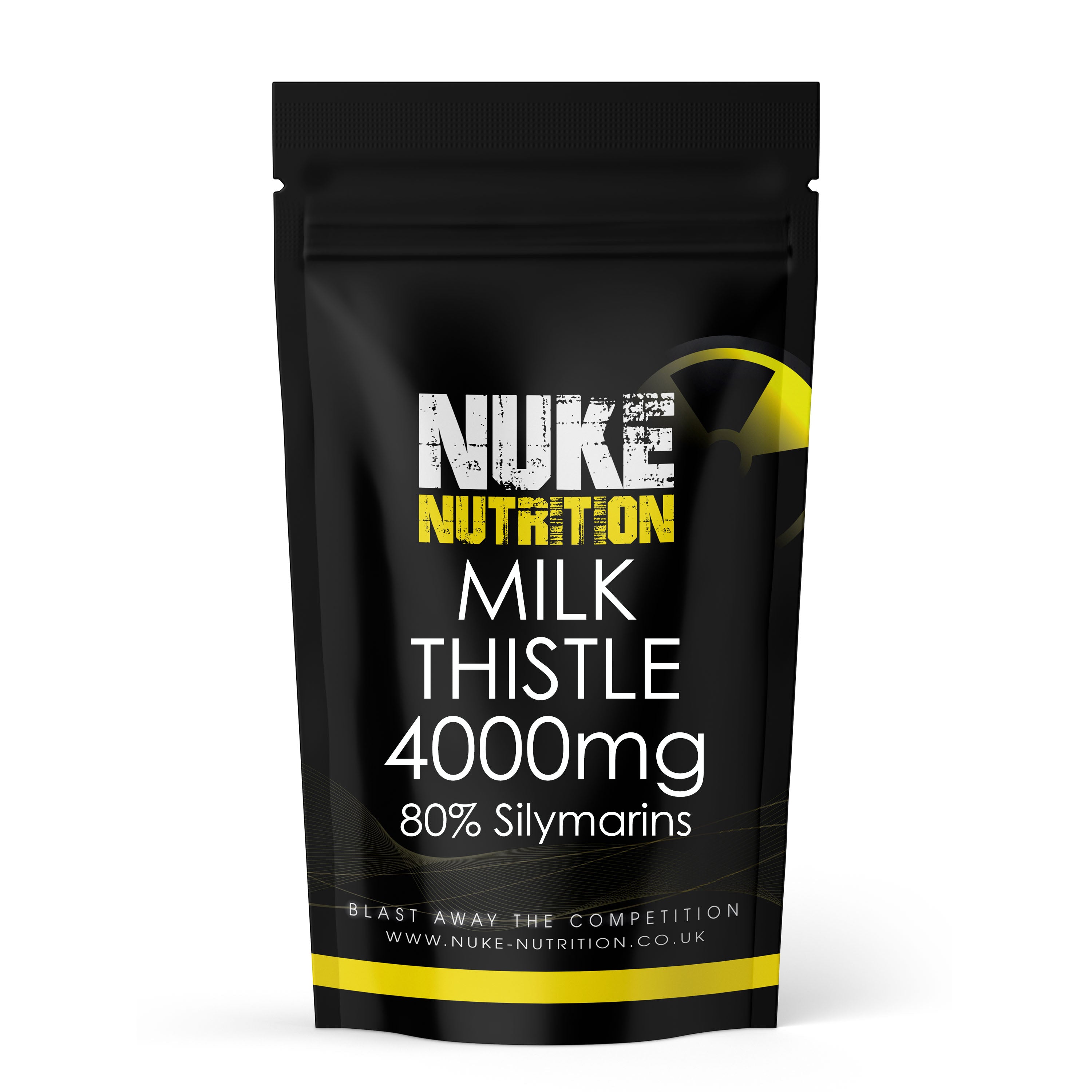 Nuke Nutrition — Milk Thistle Extract 4000mg Tablets (80% Silymarins)