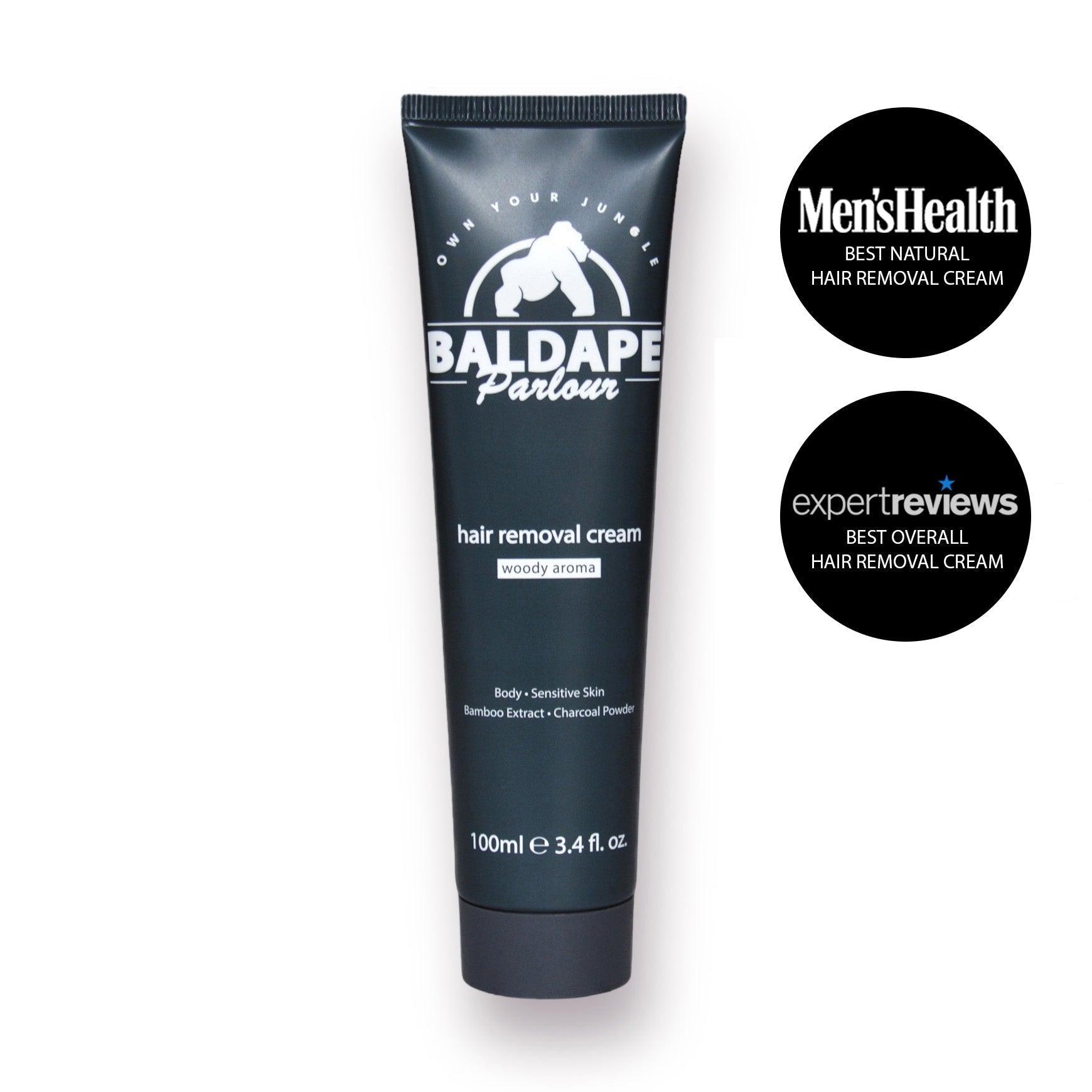 Baldape Parlour – Charcoal Body Hair Removal Cream