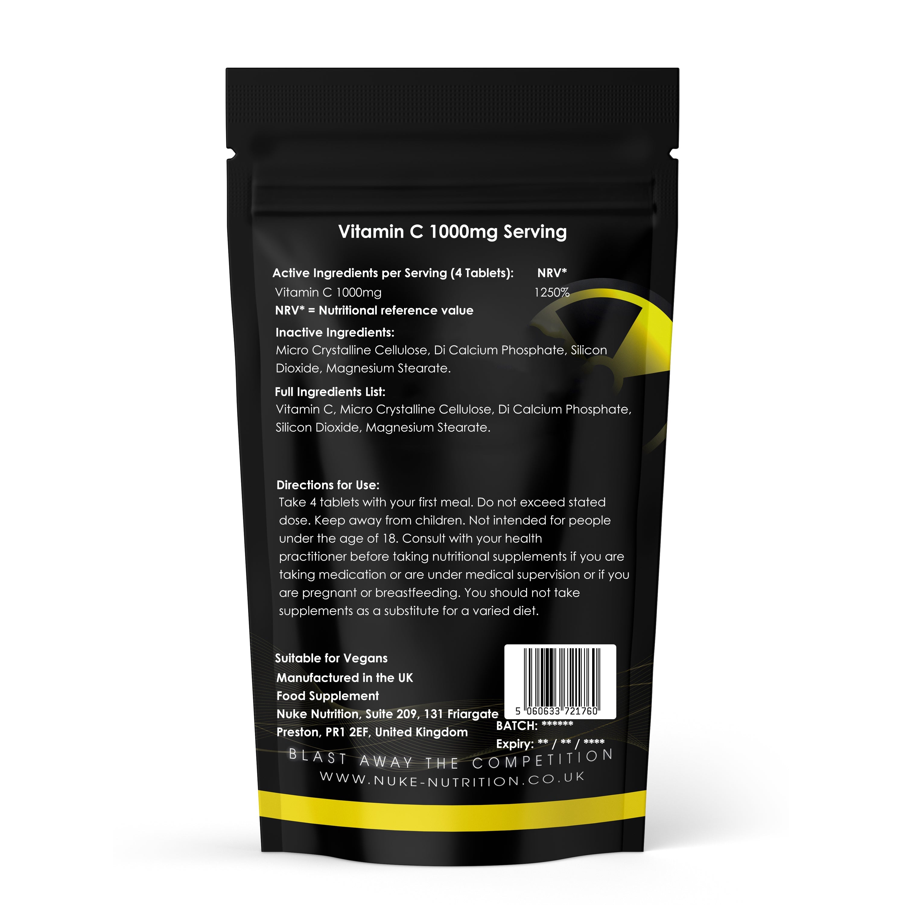 Nuke Nutrition — Hair & Skin Care Bundle (Hyaluronic Acid + Biotin + Vitamin C)