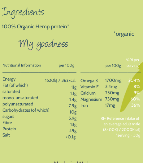 Marvellous Superfood — Organic Hemp Protein Powder