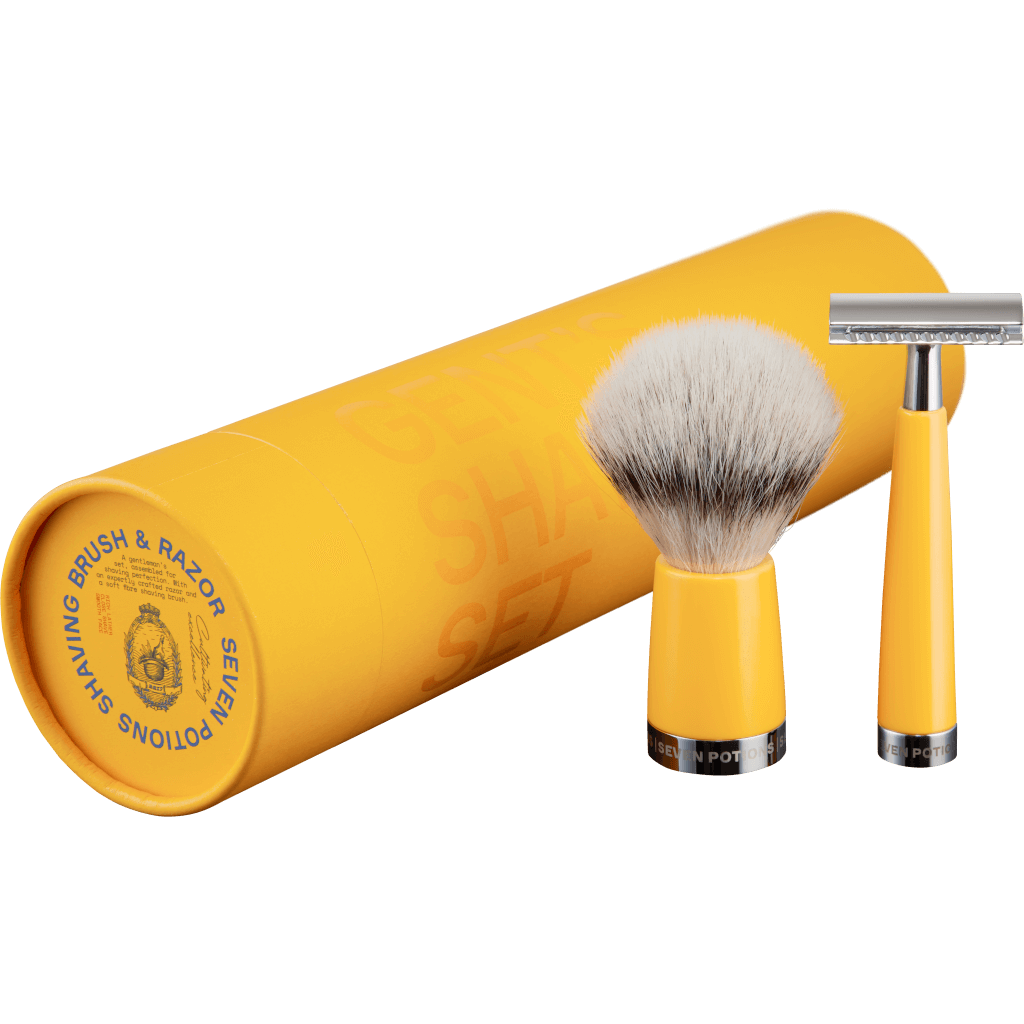 Seven Potions – Safety Razor & Shaving Brush Set