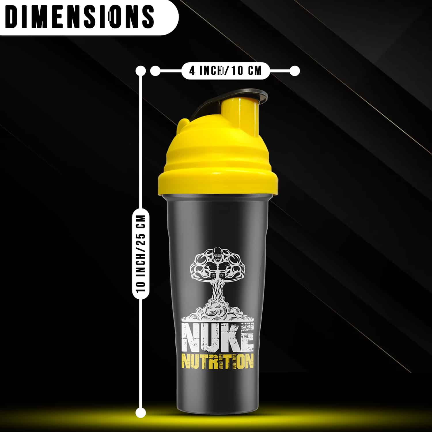 Nuke Nutrition — Protein Shaker Gym Bottle (700ml)