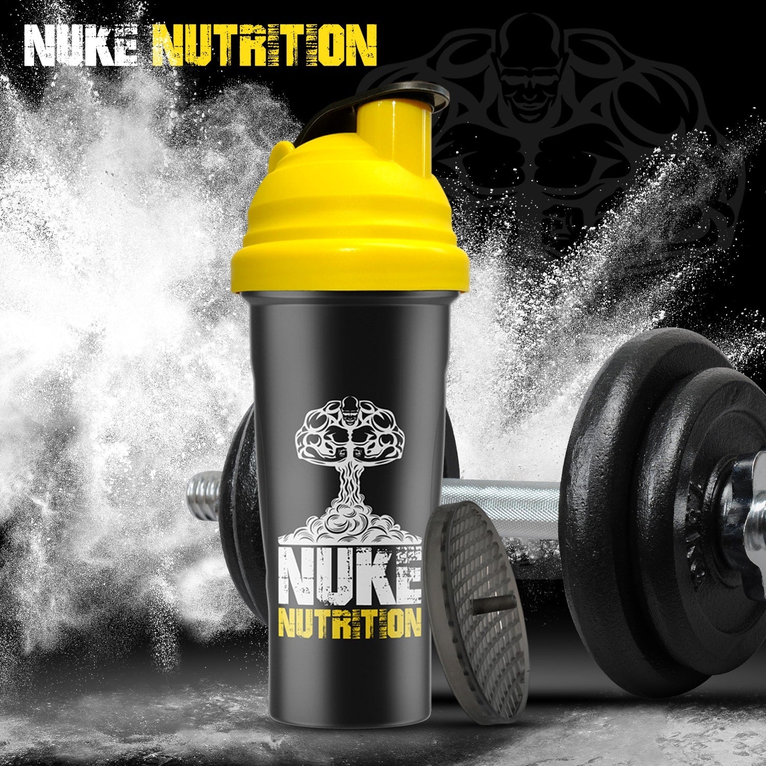 Nuke Nutrition — Protein Shaker Gym Bottle (700ml)