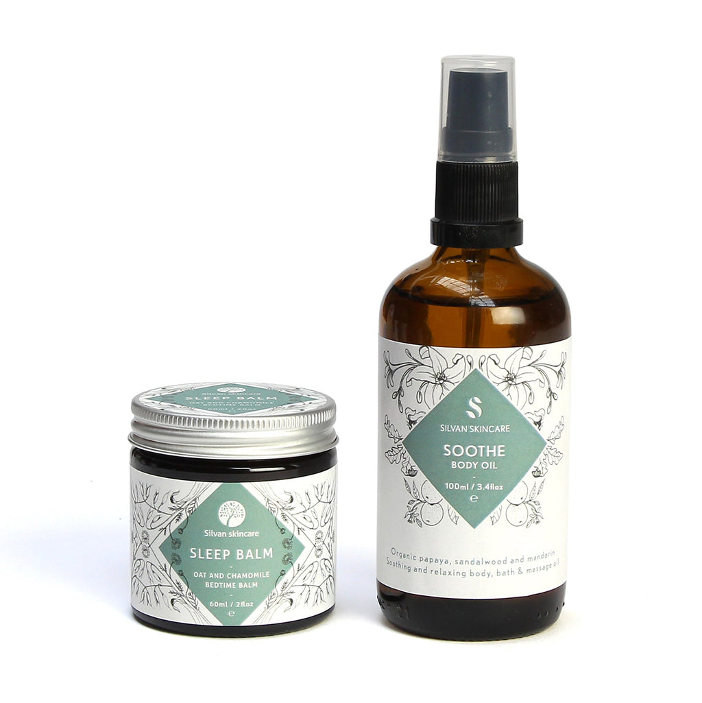 Silvan Skincare – Soothe Gift Set (Sleep Balm 60ml + Soothe Body Oil 100ml)