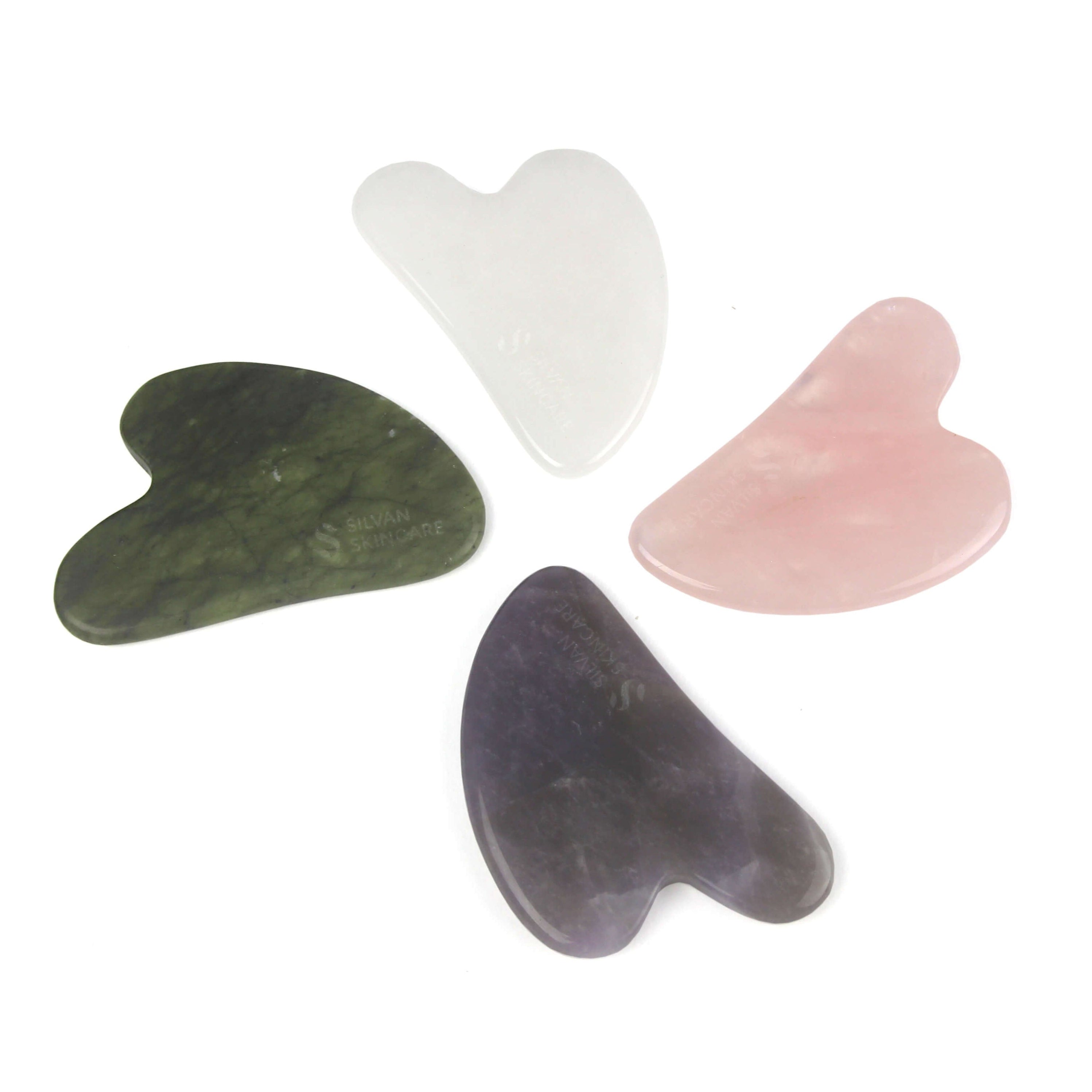 Silvan Skincare – Gua Sha Facial Tool (Jade / Quartz / Amethyst)
