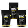 Nuke Nutrition — Hair & Skin Care Bundle (Hyaluronic Acid + Biotin + Vitamin C)