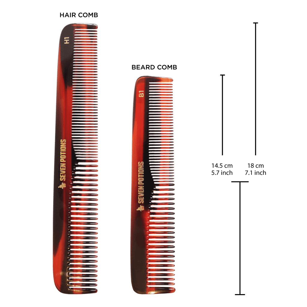 Seven Potions – Comb (Beard Comb 14cm / Hair Comb 18cm)