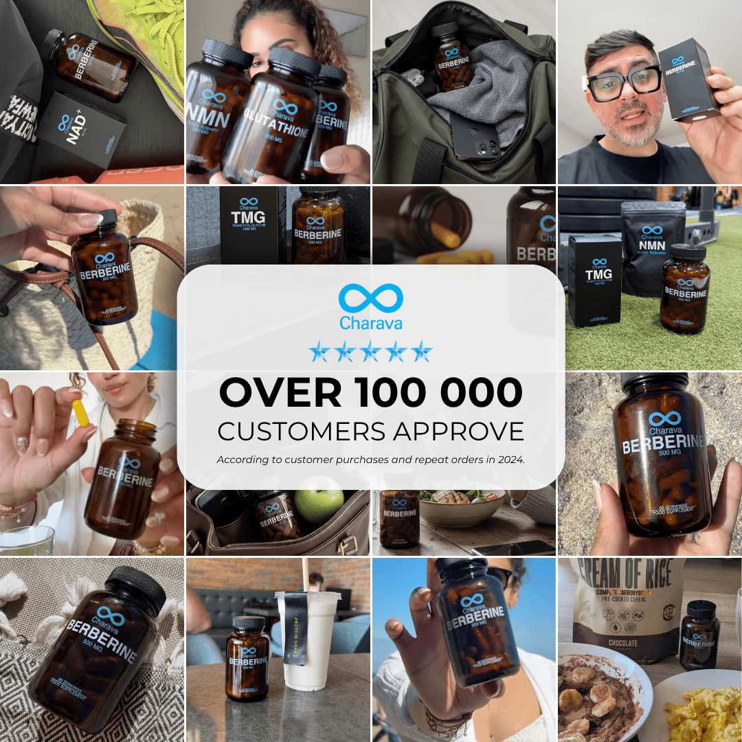 Charava UK — Berberine 500mg (Berberine HCL) Capsules