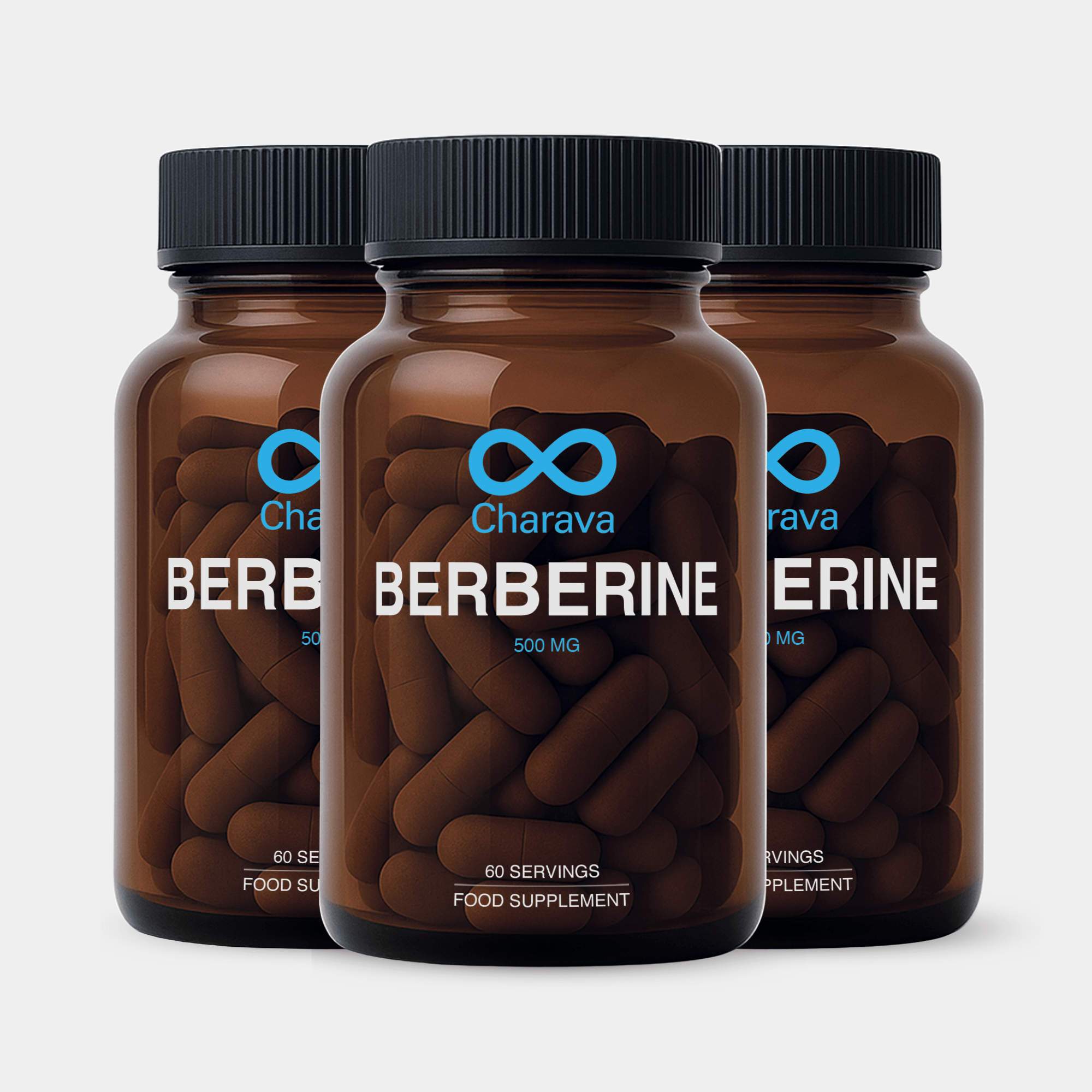 Charava UK — Berberine 500mg (Berberine HCL) Capsules