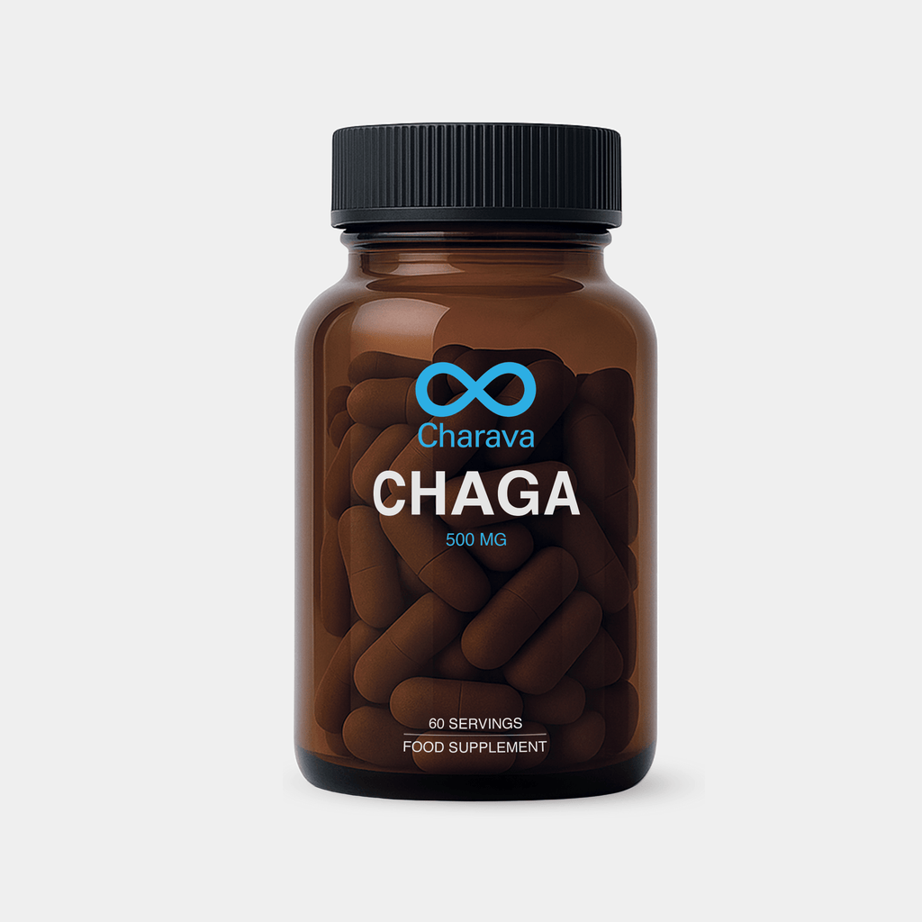 Charava UK — Chaga 500mg (Inonotus obliquus) Capsules
