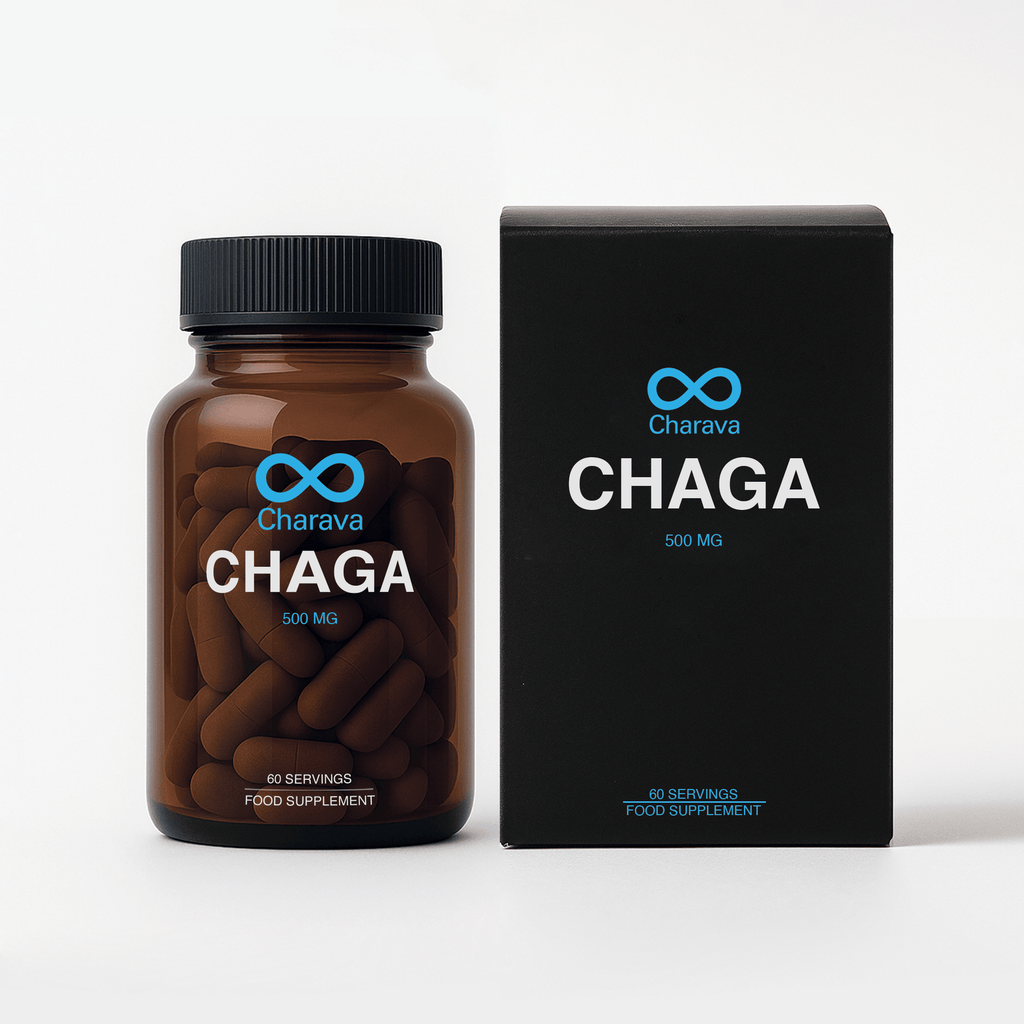 Charava UK — Chaga 500mg (Inonotus obliquus) Capsules
