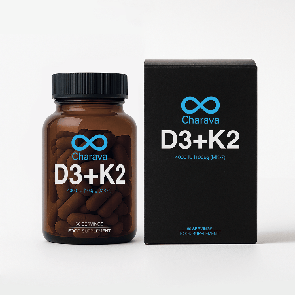 Charava UK — Vitamin D3 + K2 (MK-7) Capsules