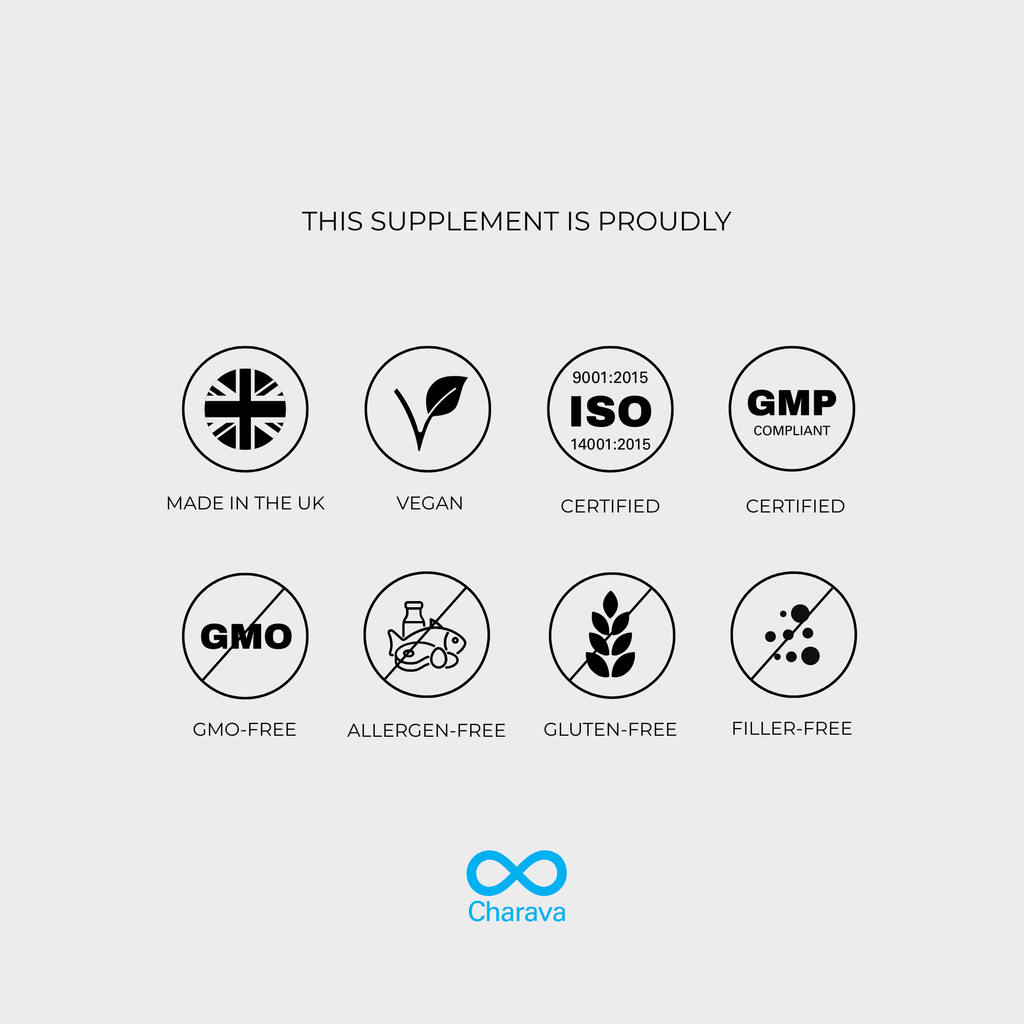 Charava UK — L-Glutathione 500mg (Liposomal) Capsules