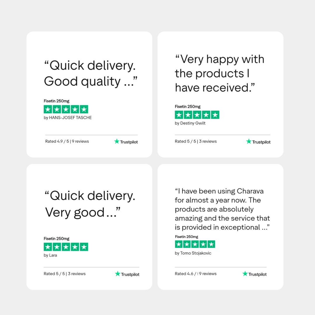 Charava UK — Fisetin 250mg Capsules