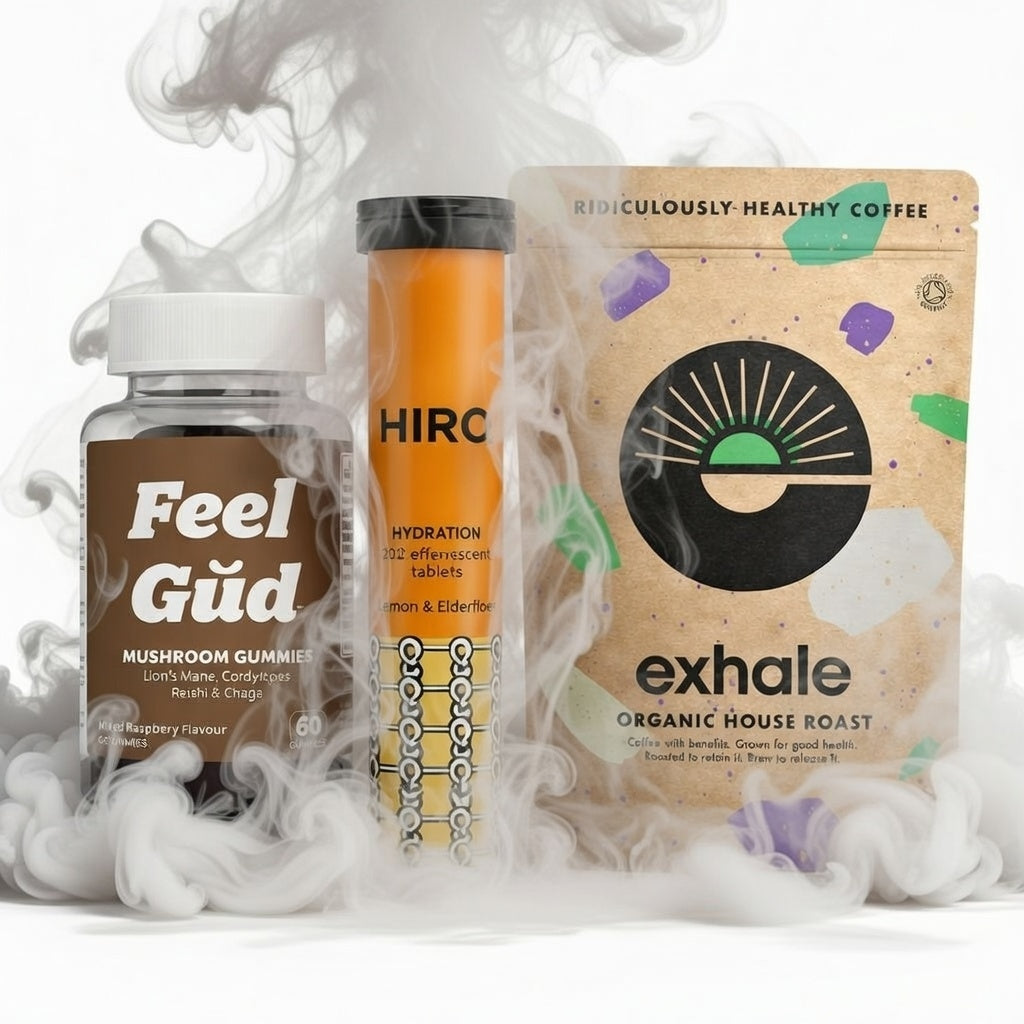 Morning Hustle Ritual - Premium Bundle "Multi-Flavour Hiro Hydration" "Dark(ish) Roast (Single Origin, 100% Arabica)"