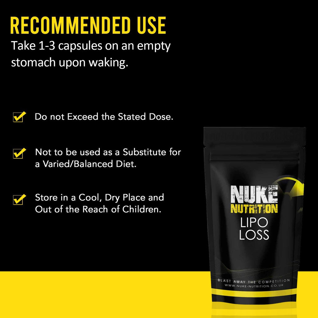 Nuke Nutrition — Lipo Loss Capsules (Caffeine + Green Tea + Acai + Korean Ginseng)