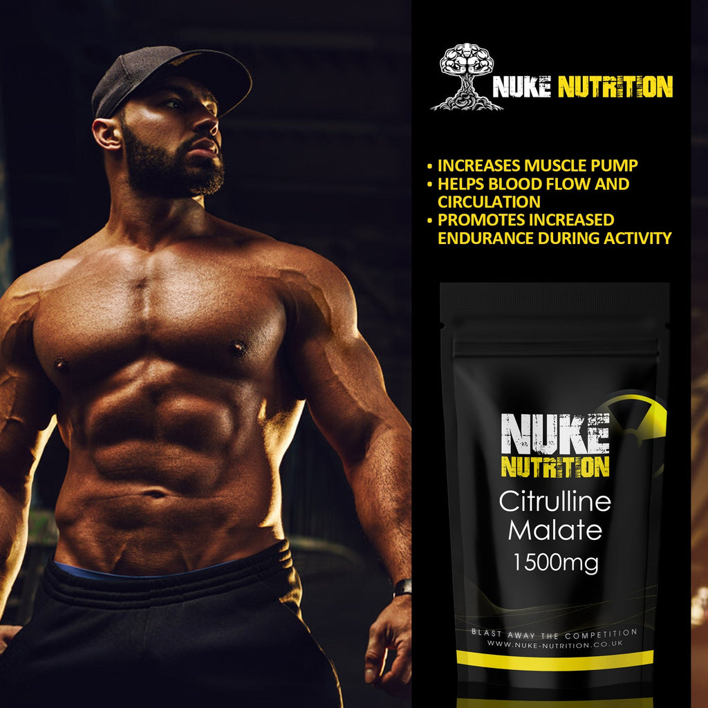 Nuke Nutrition — L-Citrulline Malate Capsules (Pre-Workout Support)