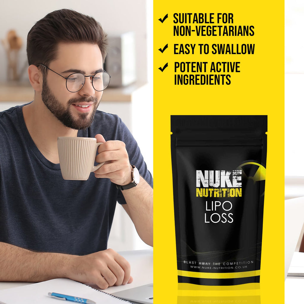 Nuke Nutrition — Lipo Loss Capsules (Caffeine + Green Tea + Acai + Korean Ginseng)