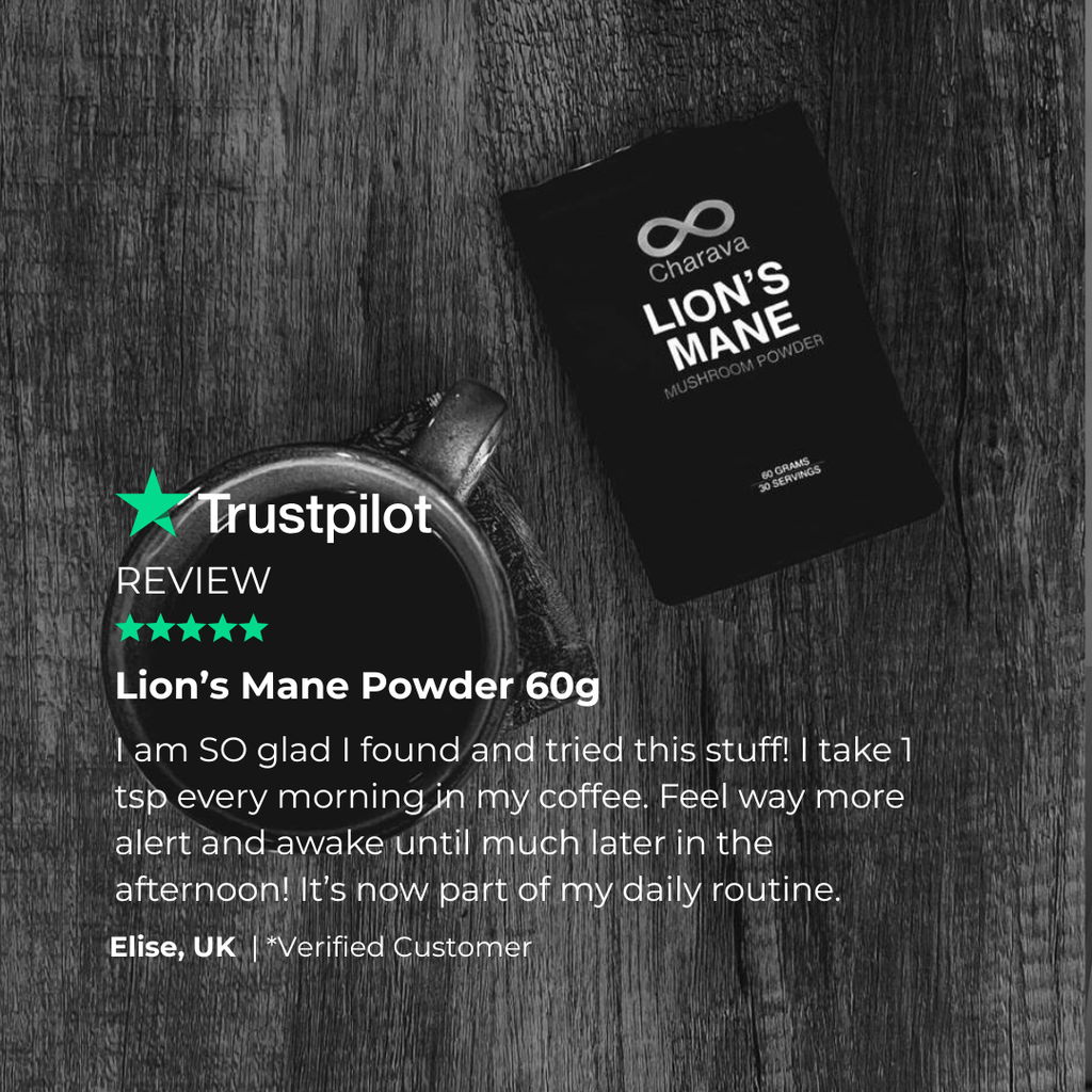 Charava UK — Lion’s Mane Powder (Hericium erinaceus)