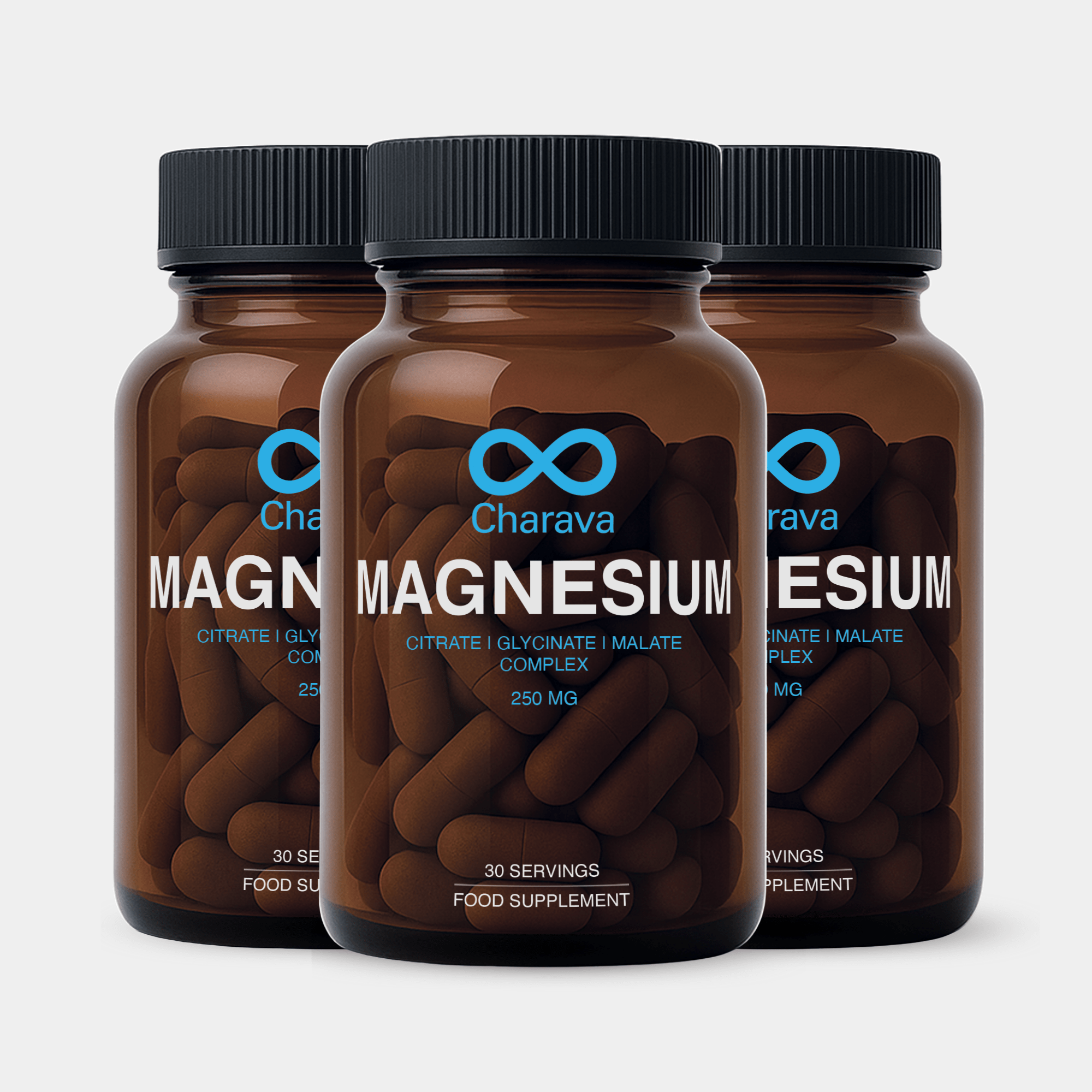 Charava UK — Magnesium Complex (Citrate + Glycinate + Malate) + Zinc + Vitamin D3