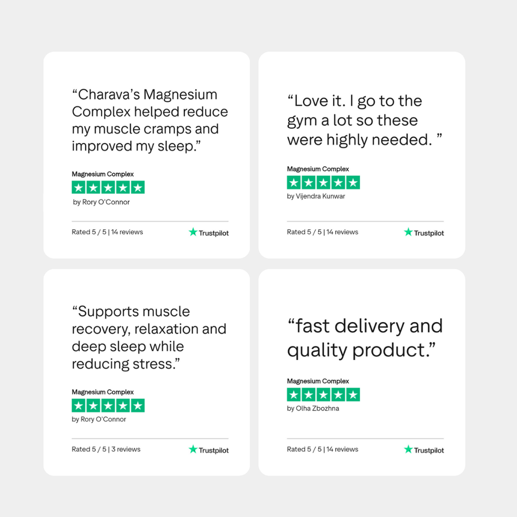 Charava UK — Magnesium Complex (Citrate + Glycinate + Malate) + Zinc + Vitamin D3