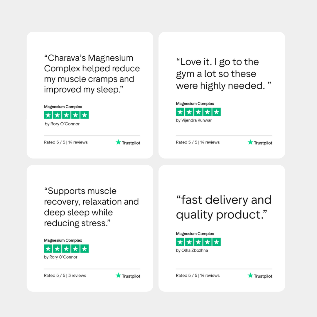 Charava UK — Magnesium Complex (Citrate + Glycinate + Malate) + Zinc + Vitamin D3