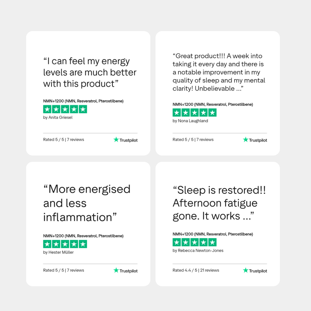 Charava UK — NMN+1200 (NMN + Resveratrol + Pterostilbene)