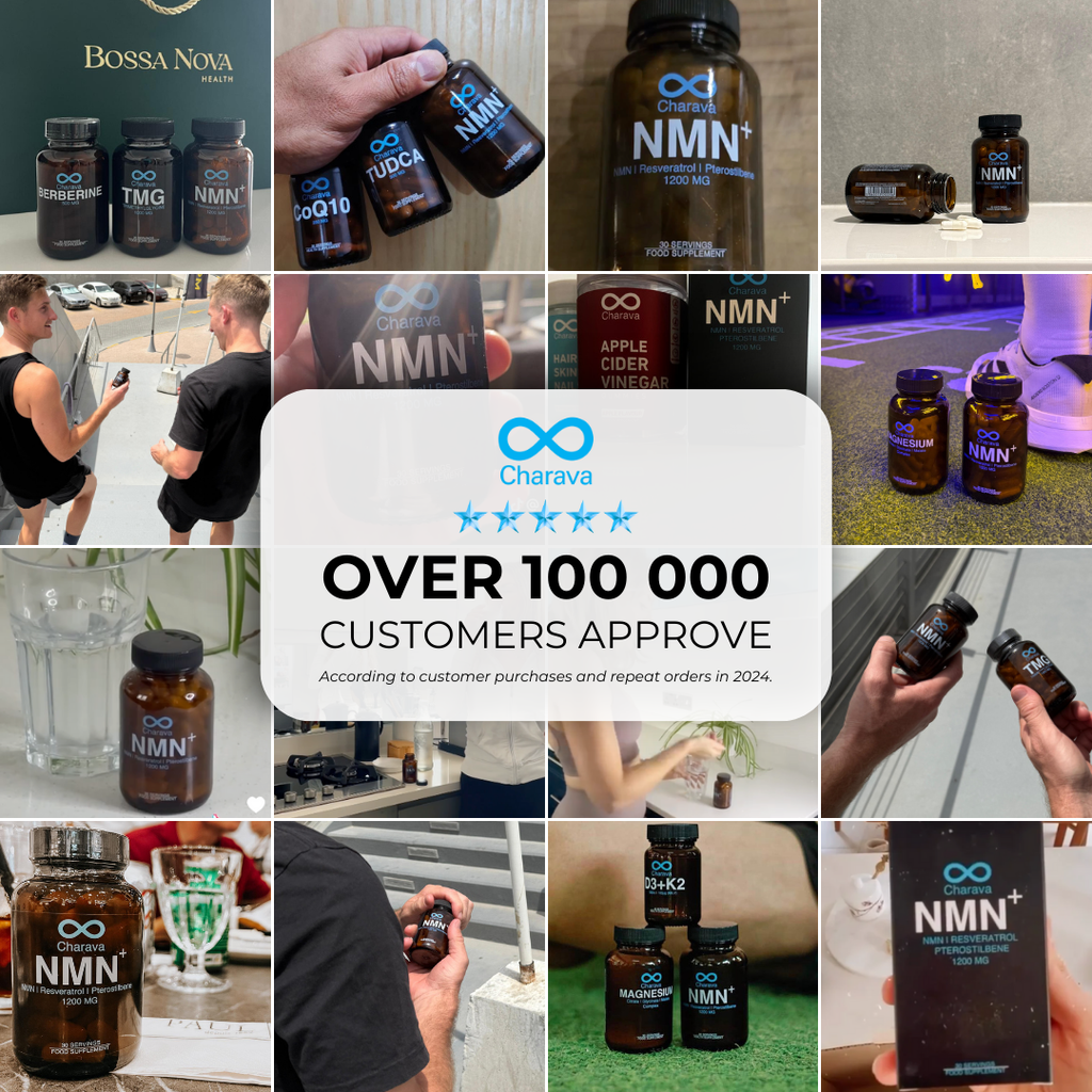 Charava UK — NMN+1200 (NMN + Resveratrol + Pterostilbene)