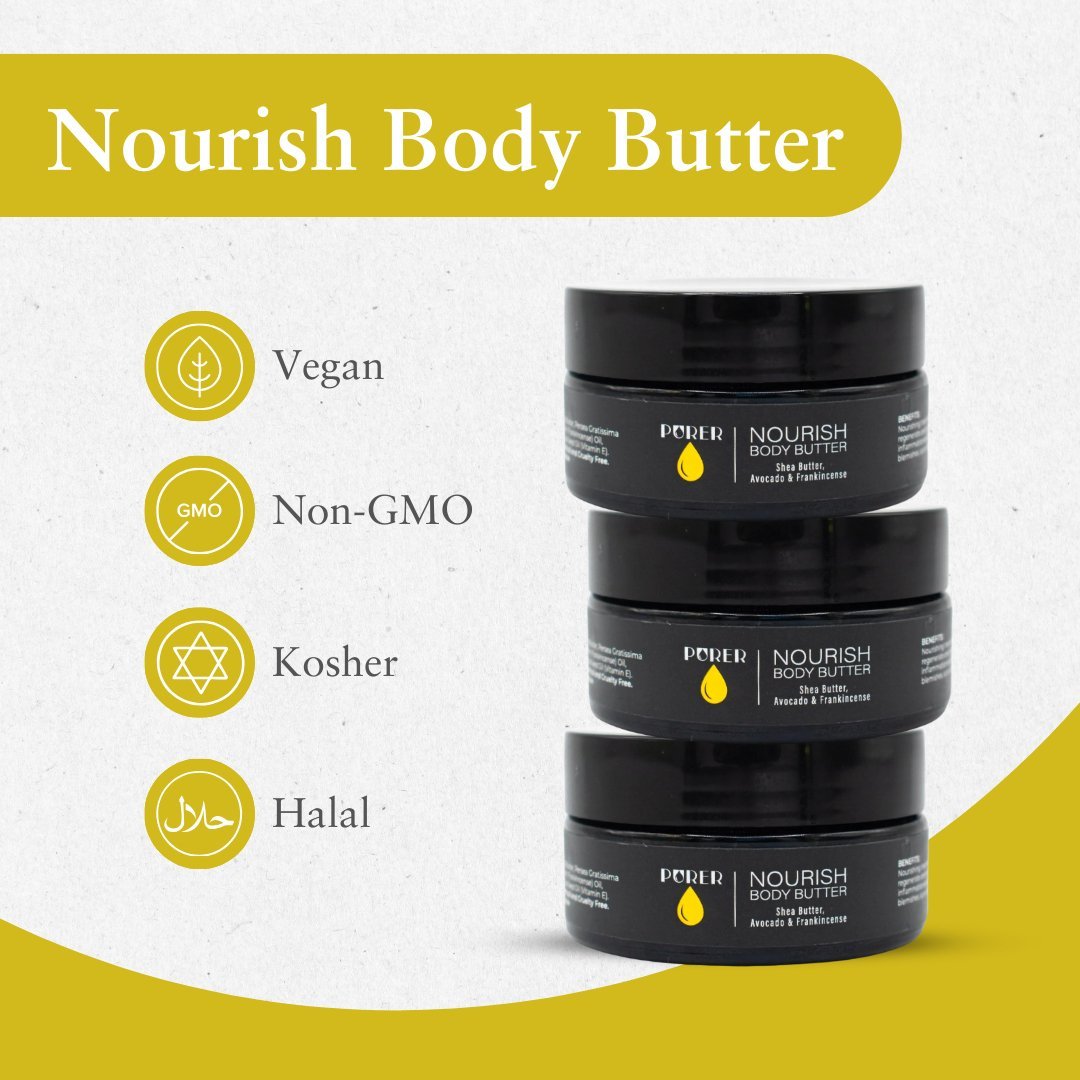 BePurer — Nourish Body Butter (Shea Butter + Avocado + Frankincense)