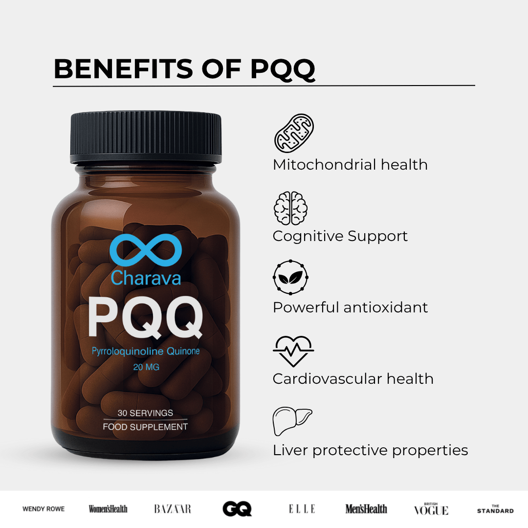 Charava UK — PQQ 20mg Capsules (Pyrroloquinoline Quinone)