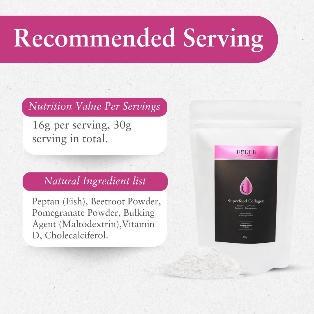 BePurer — Marine Collagen + Beetroot + Pomegranate + Vitamin D3 (Powder)