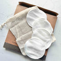 White Rabbit - Re-useable Eco Friendly Bamboo Makeup Remover Pads - 12 pack with bag
