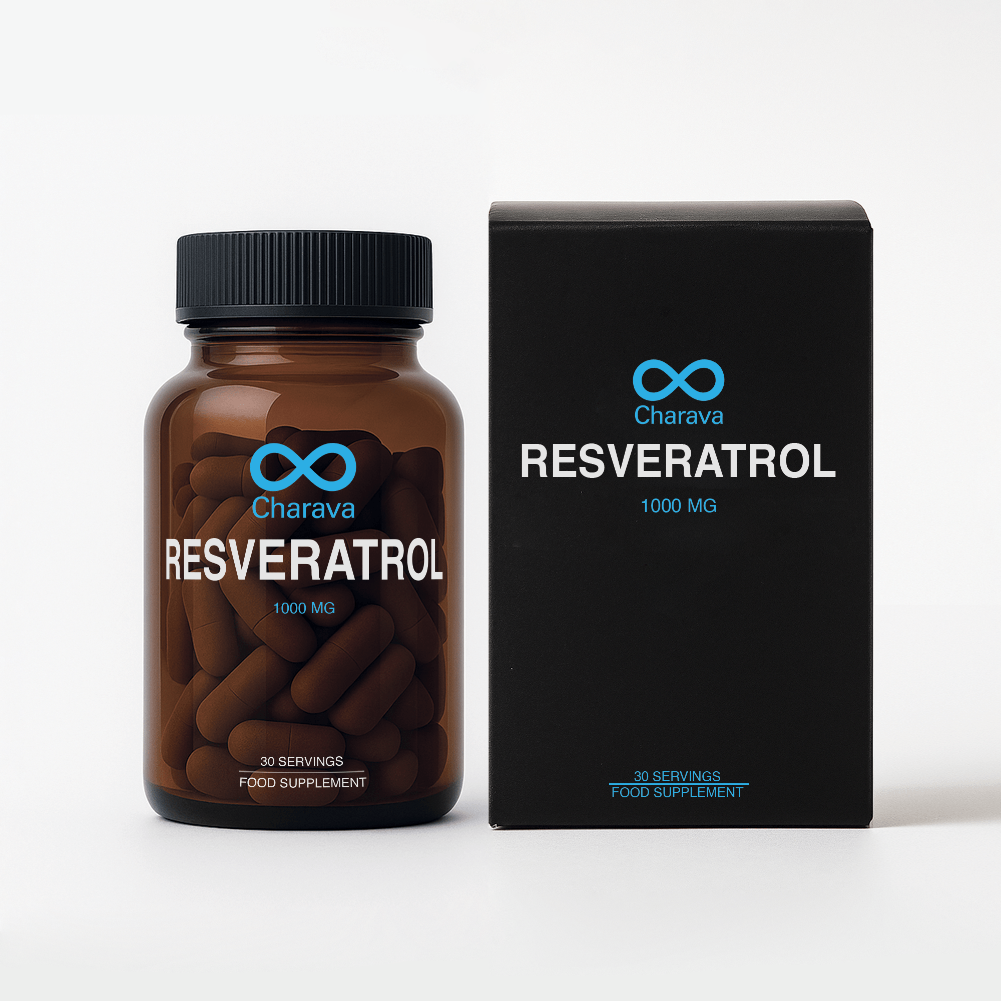 Charava UK — Resveratrol 1000mg (Trans-Resveratrol) Capsules