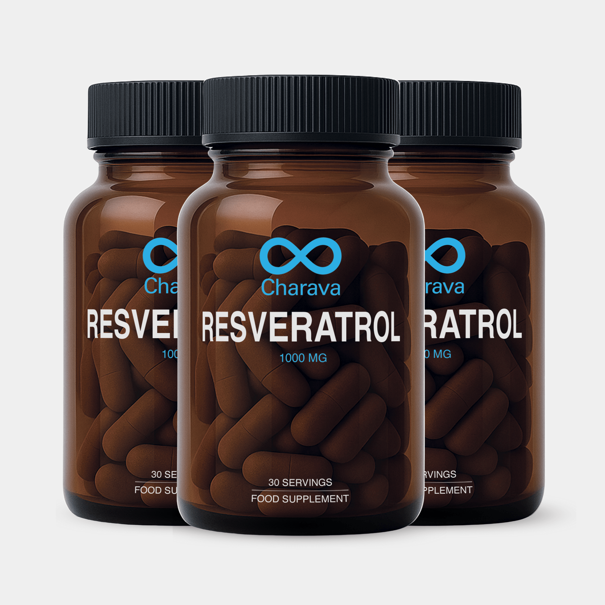 Charava UK — Resveratrol 1000mg (Trans-Resveratrol) Capsules