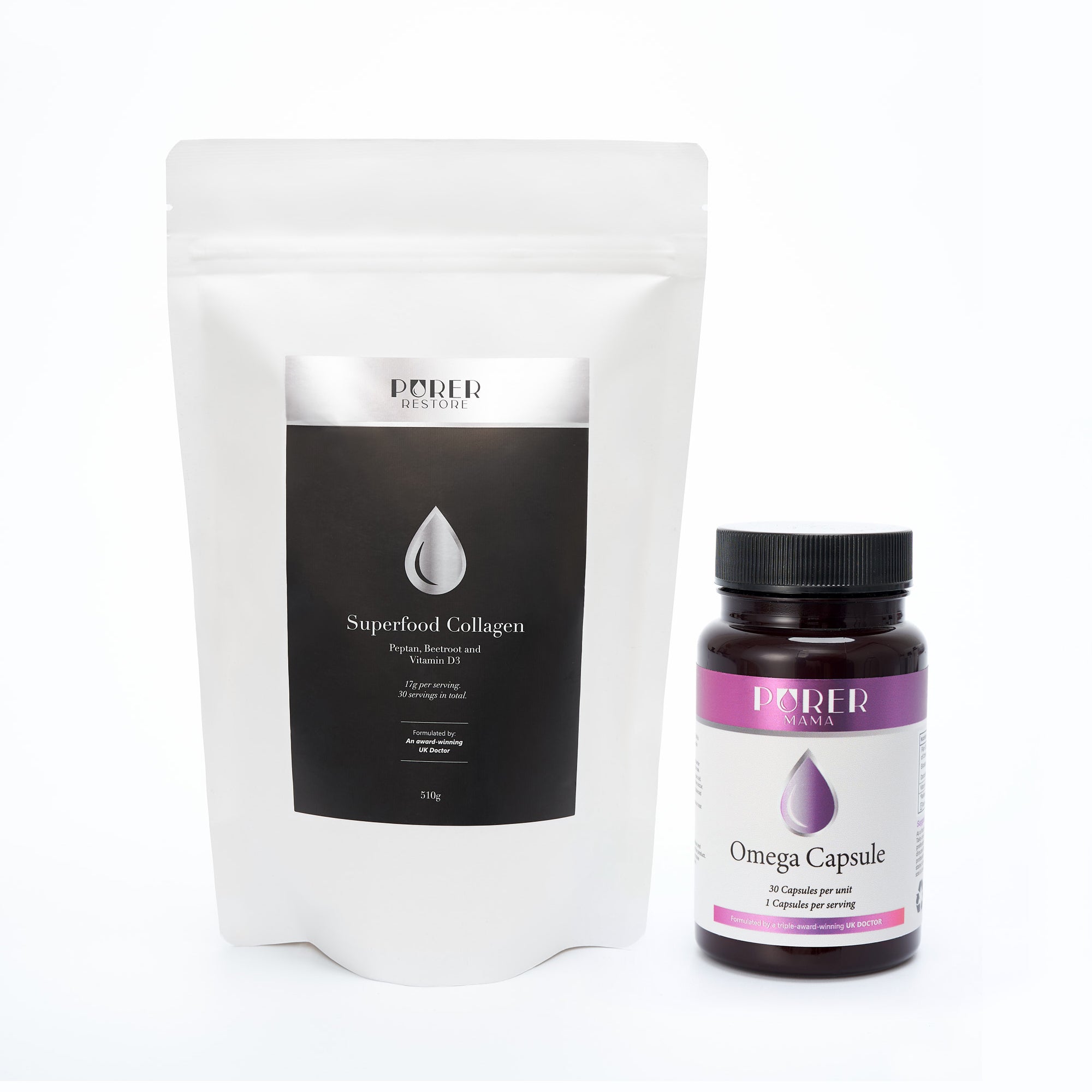 BePurer — Purer Restore Bundle (Restore Collagen + Omega Capsules)