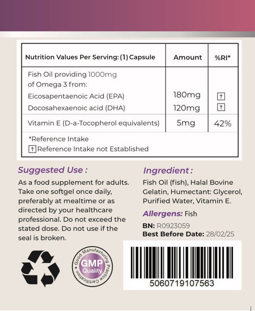 BePurer — Omega (Fish Oil) Capsules | 60 capsules